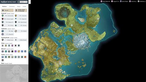 Genshin Impact Map .